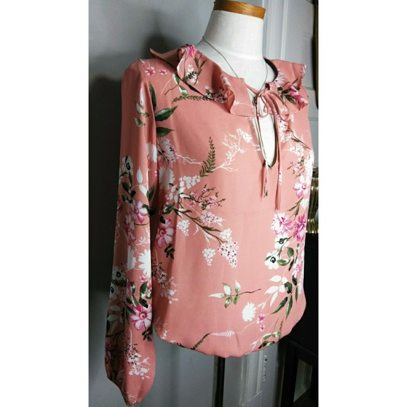 3 for $20 Floral Long Sleeve Blouse - Picture 3 of 8